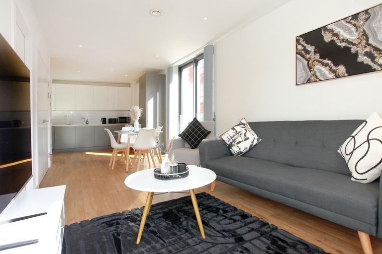 Living room 2, The Central Mount-balcony-gym-parking, Manchester