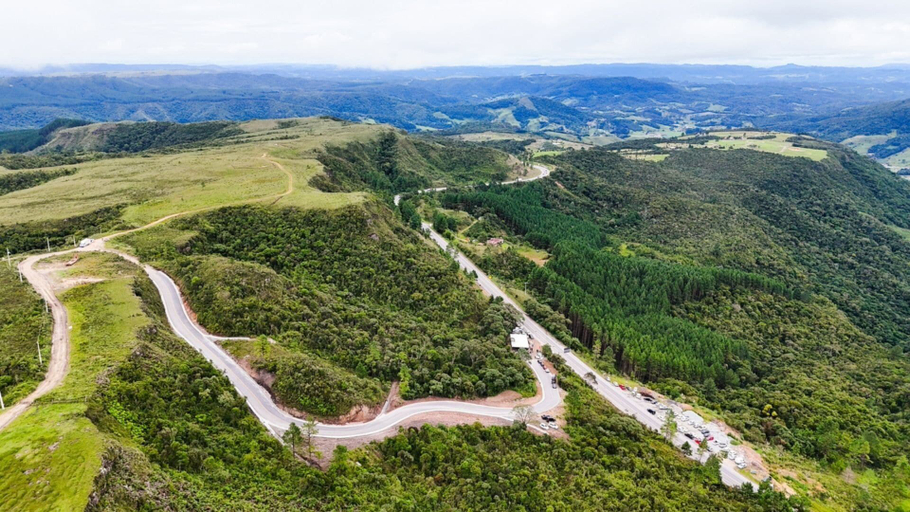 Aerial view, Aconchegante Chalé no Centro de RQ, Rancho Queimado