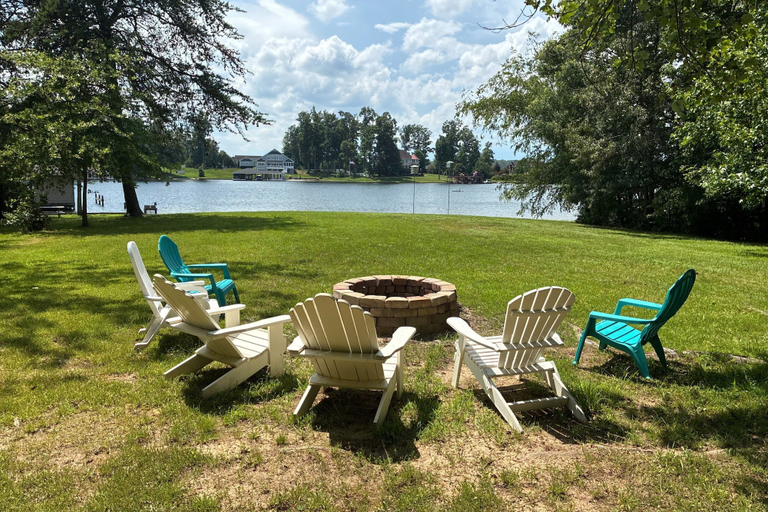 Fireplace 3, Relaxing Lakeside Retreat With Boathouse, Dock, Deck, Firepit and Screened Porch, Louisa