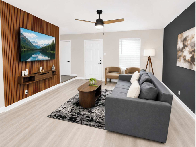 Living area 5, The Monroe by Stylish Stays, Dallas