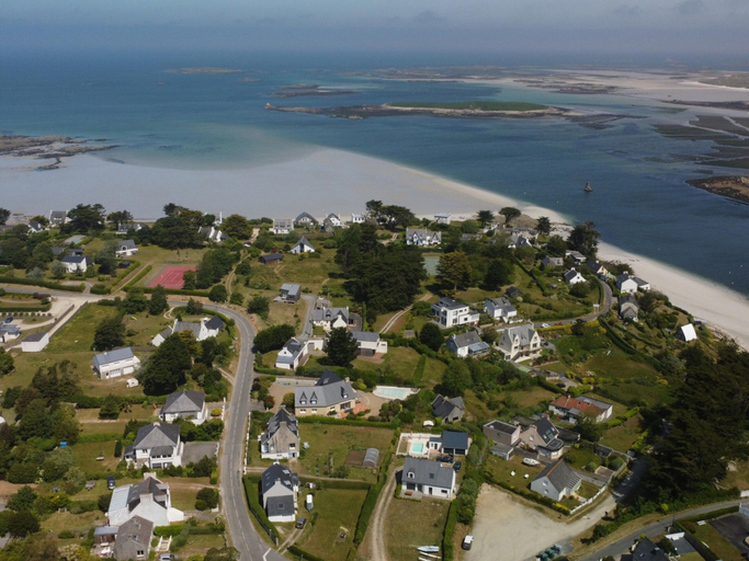 View from property 3, New House With Pool Near Beach, Finistère