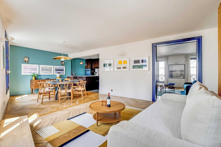Living area 5, Modern Triplex a/c 3ch/5p - Saint-germain-des-pres, Paris