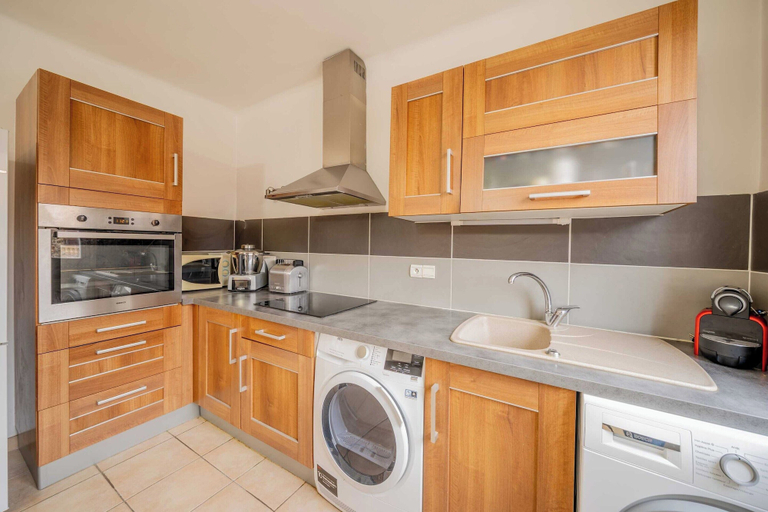 Private kitchen 3, Warm Apartment a/c 2br/4p - Saint-tropez, Var