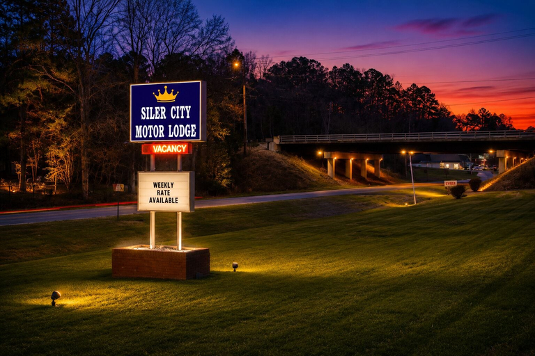 Property grounds, Siler City Motor Lodge, Chatham