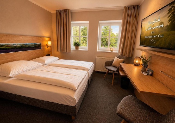 Bedroom, Hotel Maucksches Gut, Mittelsachsen