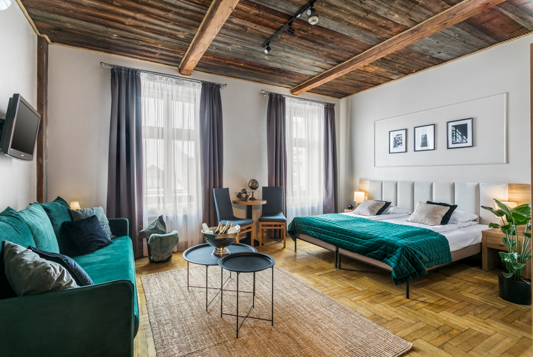 Bedroom, Pergamin Aparthotel, Kraków City