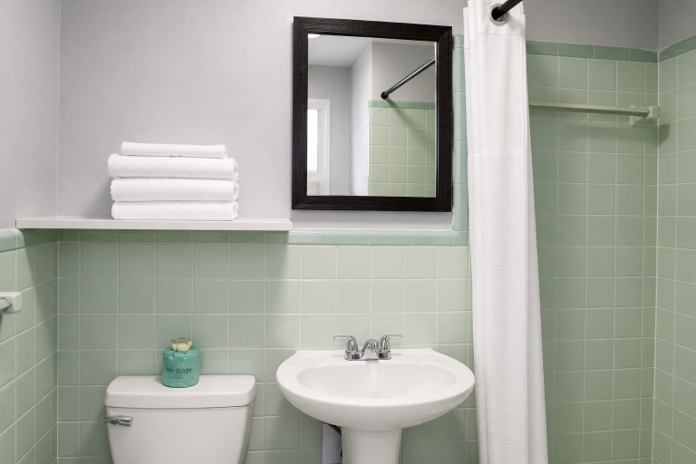 Bathroom 5, Siler City Motor Lodge, Chatham