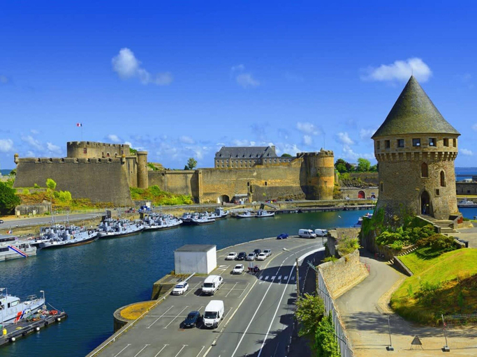 View from property 2, Mansion Haven in Lannilis for 8, Finistère