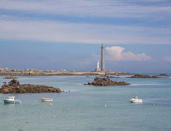 View from property 3, House in Porspoder by Plage du Bourg Beach, Finistère