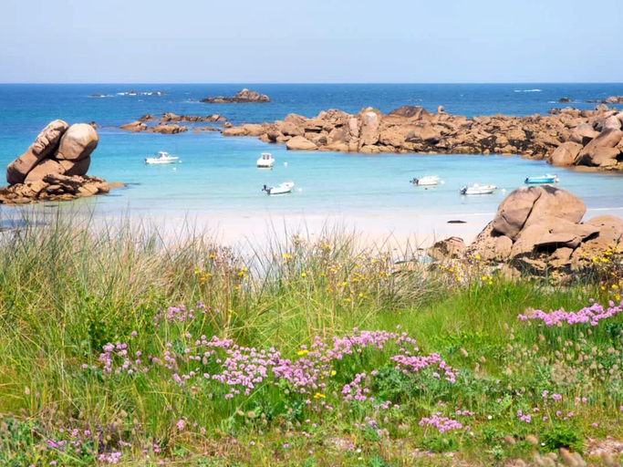 View from property 2, Coastal Retreat for 4 With Terrace, Finistère