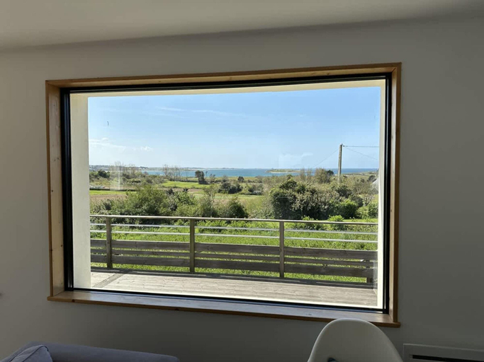 View from property 5, Charming House in Landeda With Sea View, Finistère