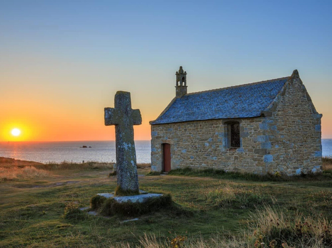 View from property 3, Charming Coastal Home in Landunvez, Finistère