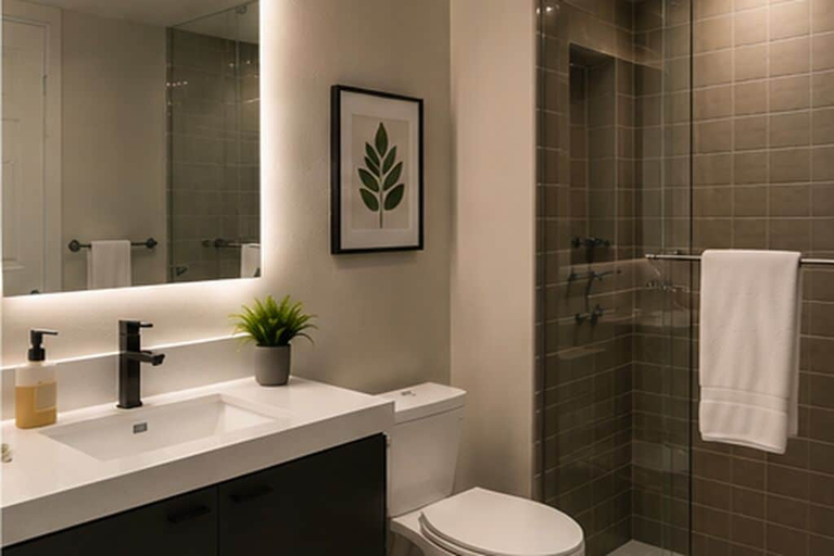 Bathroom, Arlora City Suites, Toronto