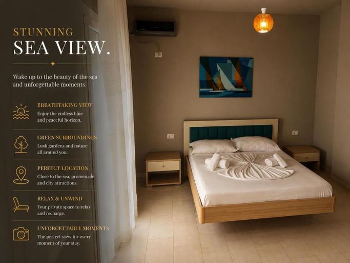 Bedroom 2, Blue Wave Apartments, Vlorës
