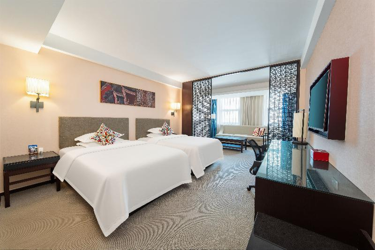 Bedroom 2, SSAW Boutique Hotel Hangzhou East Railway Station - Close to West Lake, Hangzhou