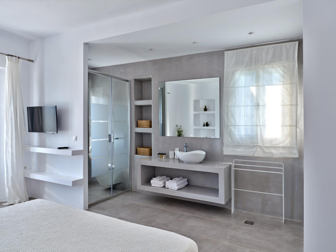 Bedroom, Blue Mare Villas, South Aegean