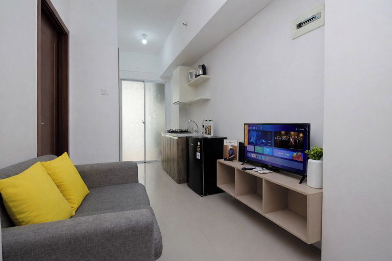 Living room 2, 3 Pax Tranquil 2Br At Vittoria Residence, Jakarta Barat