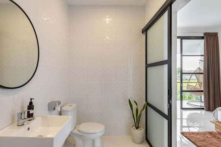 Bathroom, Villa Alba By Orivista, Rice Field View, Badung