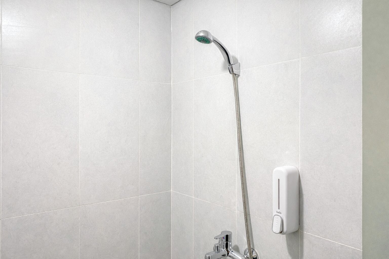 Bathroom 3, Peaceful Studio No Kitchen At Apartment Lrt City Sentul - Royal Sentul Park, Bogor