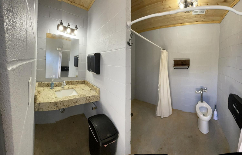 Bathroom 1, Broad River Campground Cabins & Domes, Cleveland