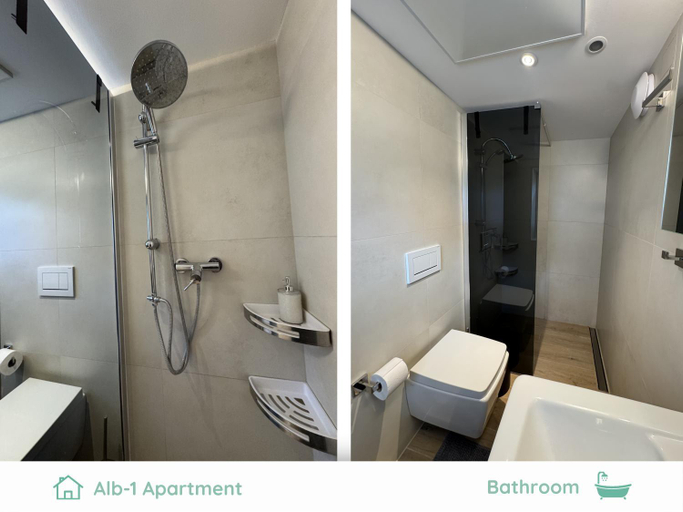 Bathroom 2, JobelHome Alb Apartment, Reutlingen