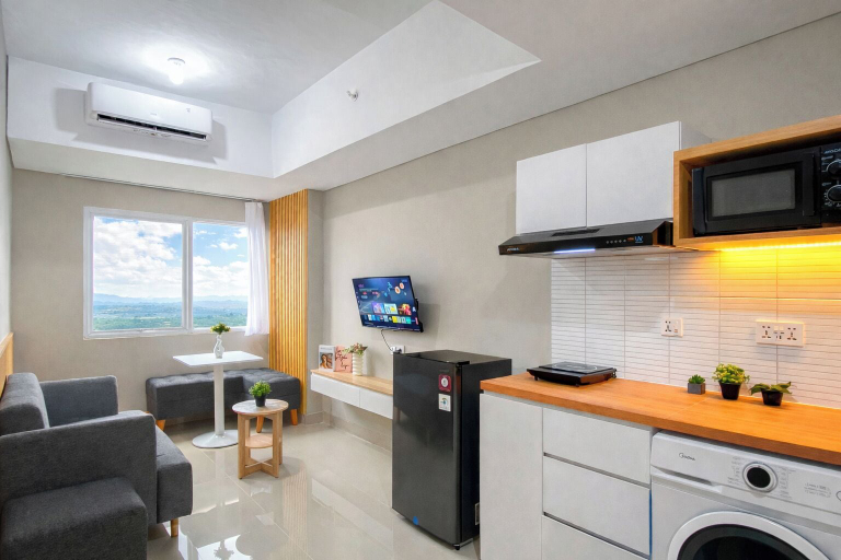 Living room 5, Restful 1Br For 2 Pax At Lrt City Sentul Apartment, Bogor