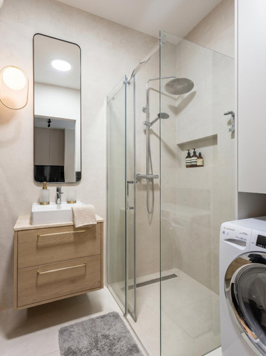 Bathroom 2, Golden Apartments Warsaw – Luxury Building, Rooftop Terrace, Sienna, Warsaw