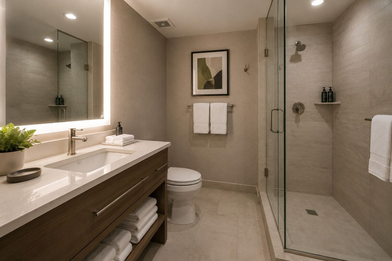 Bathroom, Citygate Centrale Suites, Toronto