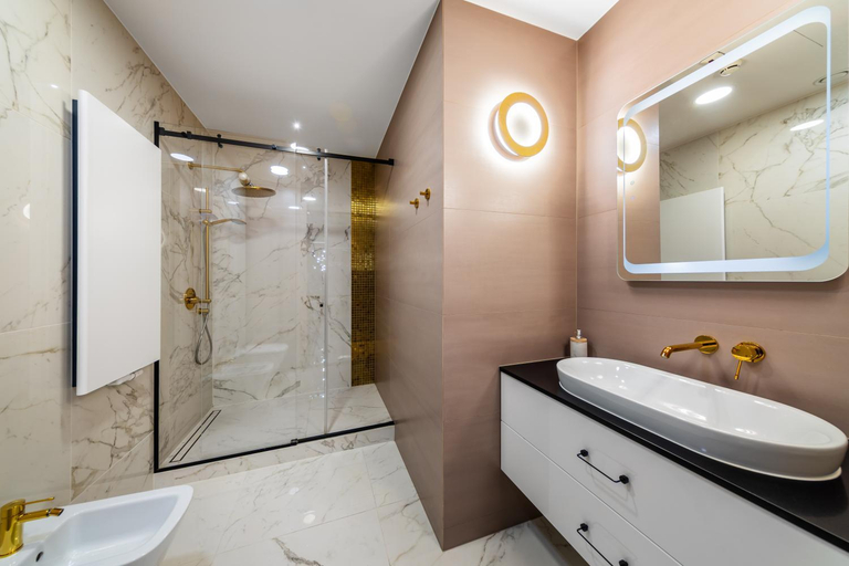 Bathroom 3, Apartamenty Sky Tower by BQQK, Środa Śląska