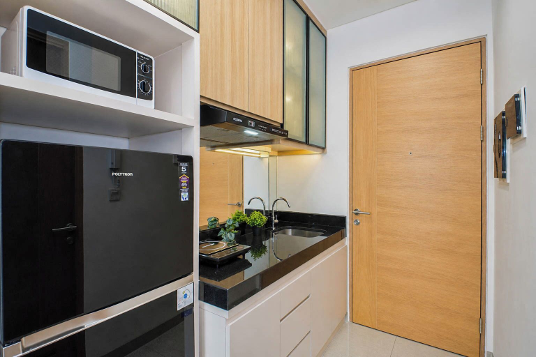 Interior 3, Charming Warm Studio At Ciputra World 2 Apartment, South Jakarta