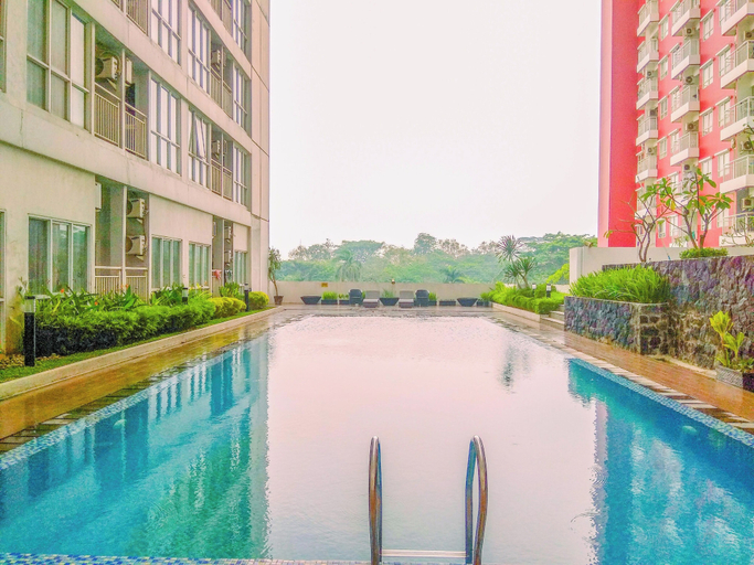 Pool, Minimalist And Homey Studio Apartment Taman Melati Margonda, Depok