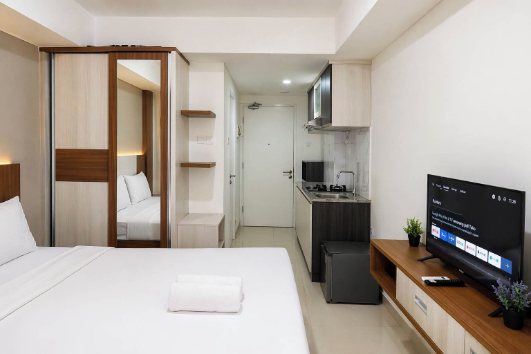 Room 4, 2 Pax Comfy Studio At Tamansari Skylounge Makassar Apartment, Makassar