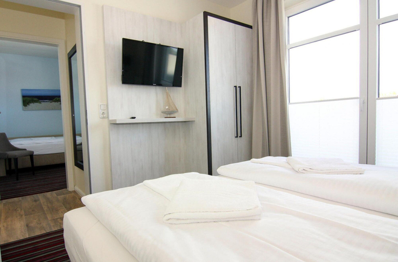 Bedroom, Appartements im Avalon Hotel Bellevue, Fehmarn, Ostholstein