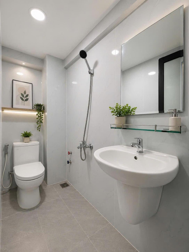 Bathroom, Long Home 1 - A01, District 1