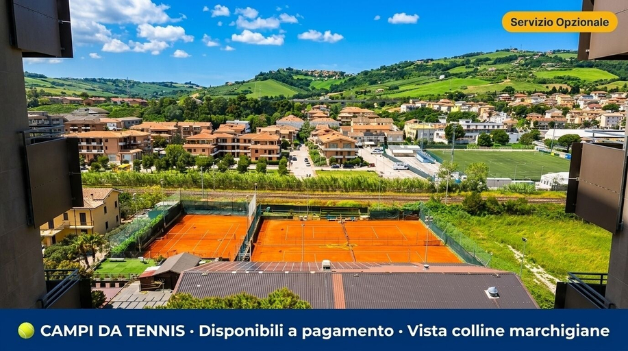 Sport court, Apartment Facing the Sea Parking Beach, Fermo