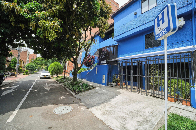 Exterior, living blue, Medellín