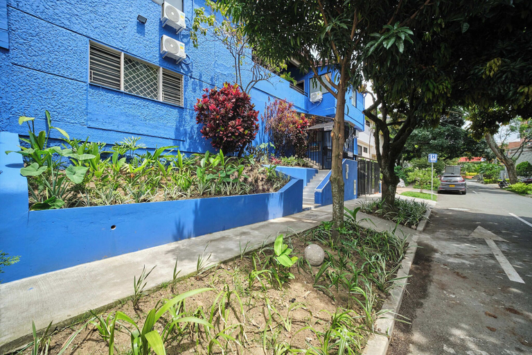Property grounds 4, living blue, Medellín