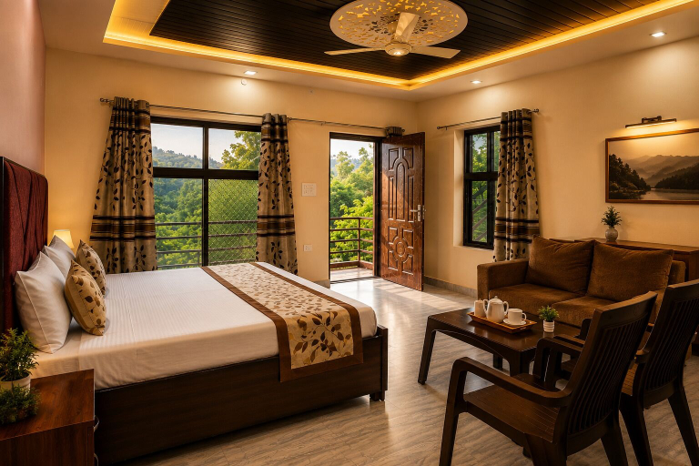 Room 3, Corbett Foothills Retreat, Nainital