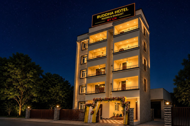 Exterior, Buddha Hotel-Nr Patliputra Stn, Patna