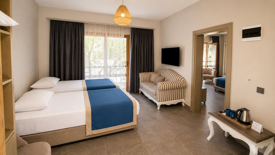 Bedroom 5, Mercans Bodrum Beach Hotel, Bodrum