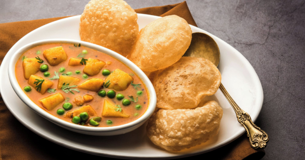 Breakfast meal, Hotel B-M-R Near Assi Ghat, Varanasi