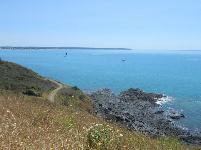 View from property 4, 4-guest Coastal Chalet With Pool, Manche