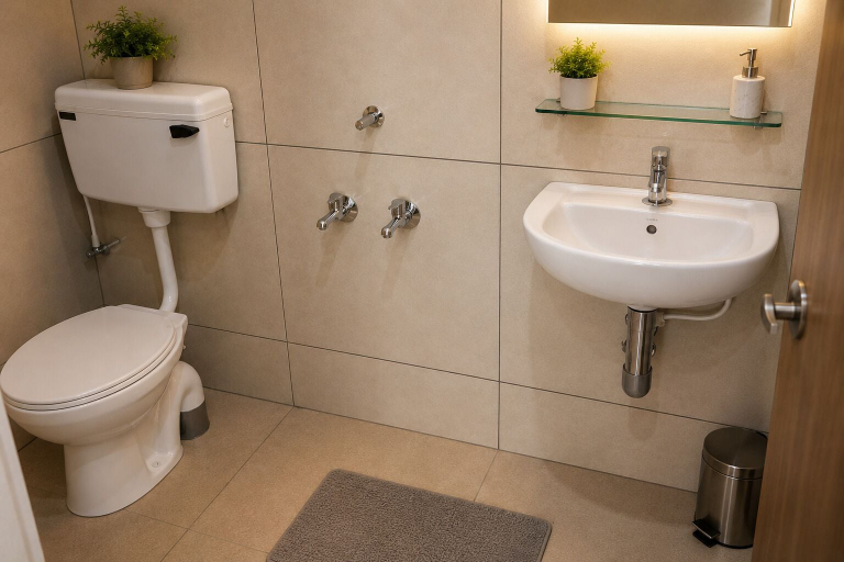 Bathroom 5, Royal Apartment Rooms Calicut, Kozhikode