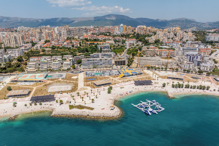 Aerial view 4, Rećina, Studio apartment near Žnjan Beach, Split