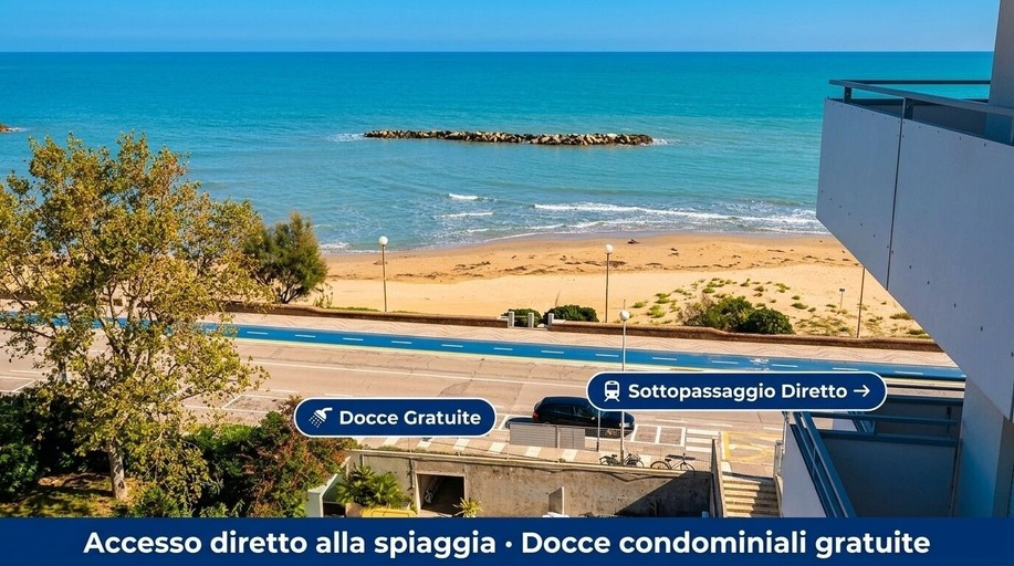 Beach 4, Apartment Facing the Sea Parking Beach, Fermo