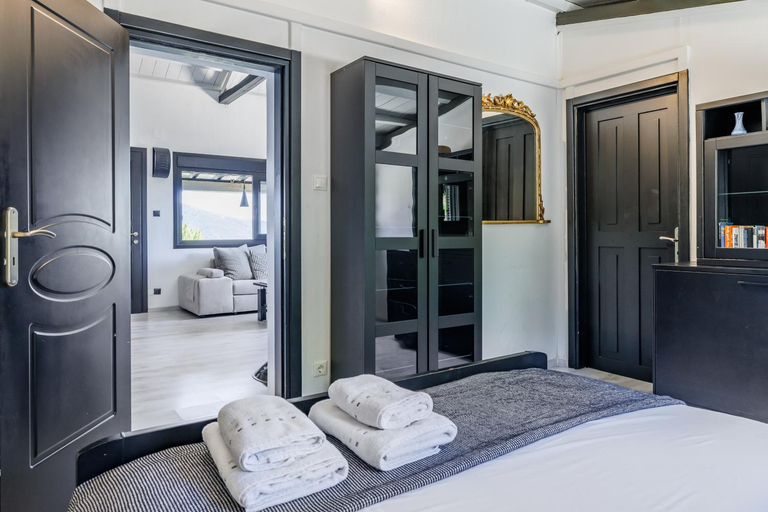 Bedroom 3, Marbury Heights Skopelos Town Pool Villa Secluded & Stunning, Thessaly