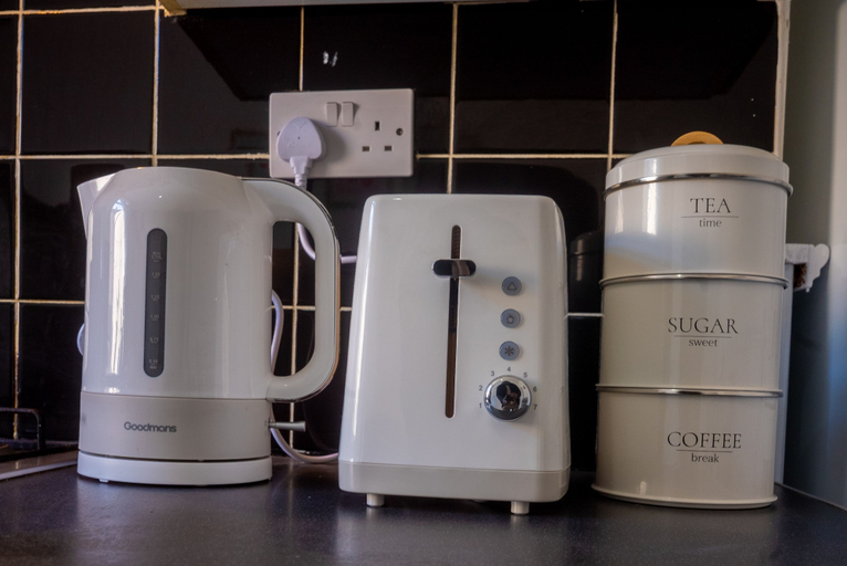 Coffee and/or coffee maker, Stylish 2 Bedroom With Free Parking, Stockport