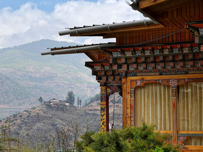 Exterior detail, Lhayhuel Resort ans Spa, Lungnyi