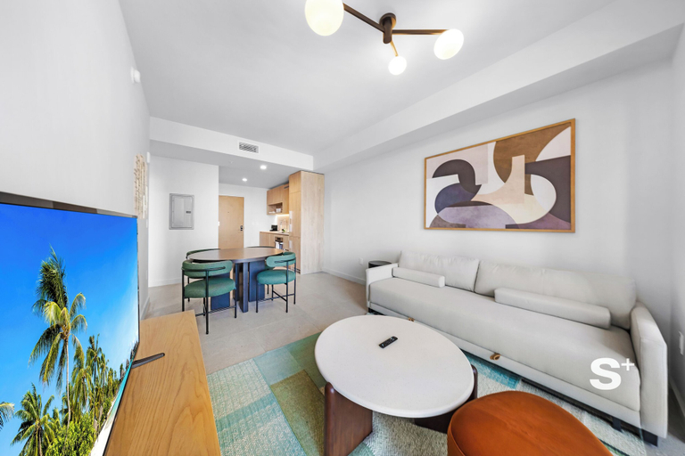Living area 4, Stunning Escape at Crosby Miami & Gym, Miami-Dade