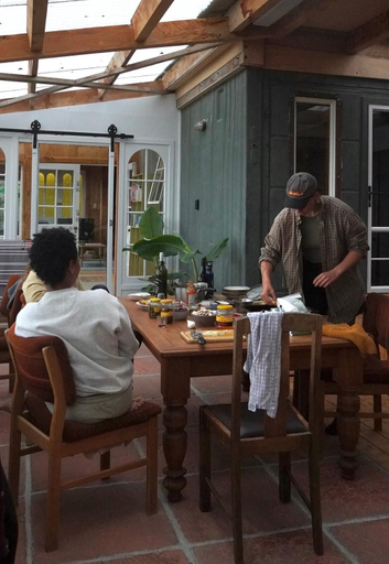Outdoor dining 2, Villa Rustica Retreat, Dunedin